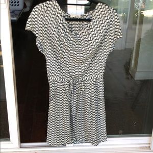 LAmade silk dress in leaf print